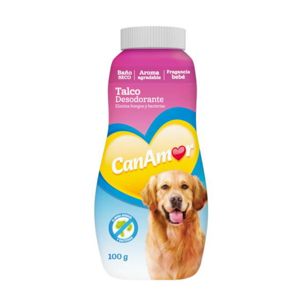 Talco desodorante canamor perro