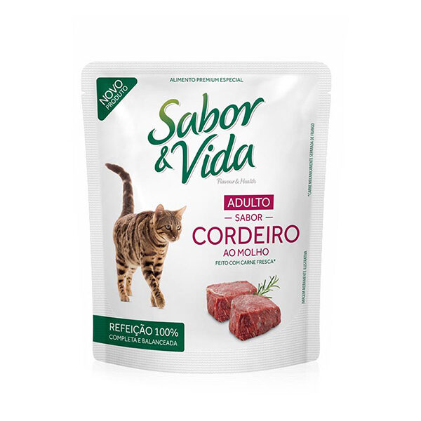 sobre sabor y vida cordero gato