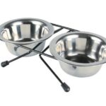 comedero doble acero inoxidable