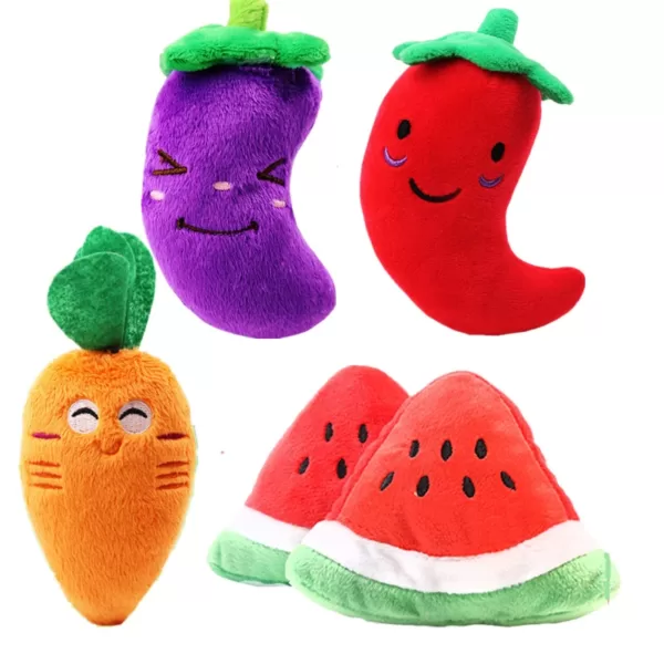 peluche fruta para perros