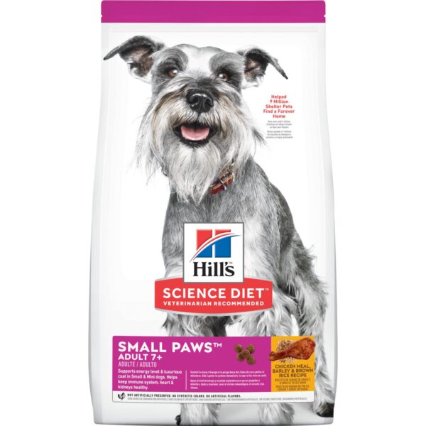 Hills adulto small paws 7+ x 4.5 lbs
