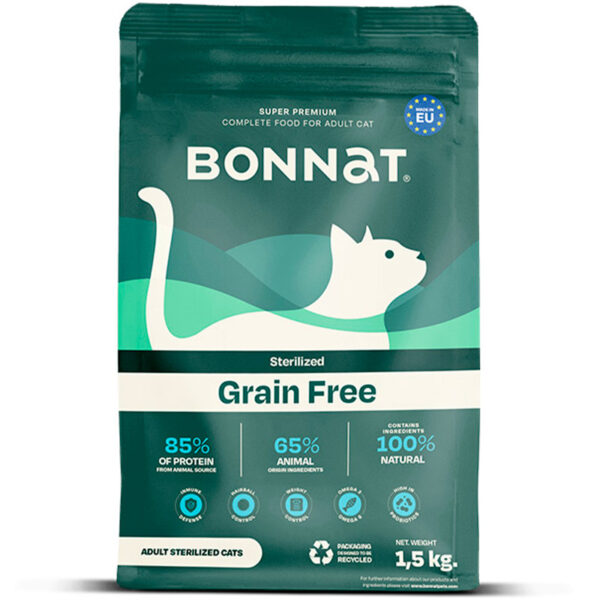 Bonnat Gato Sterilized x 1,5 kg para gatos adultos esterilizados