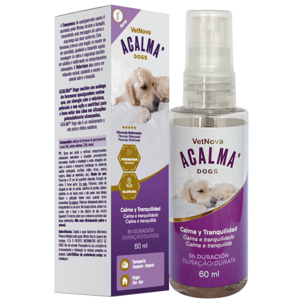 Acalma Spray para perros x 60 ml con feromona de apaciguamiento canina