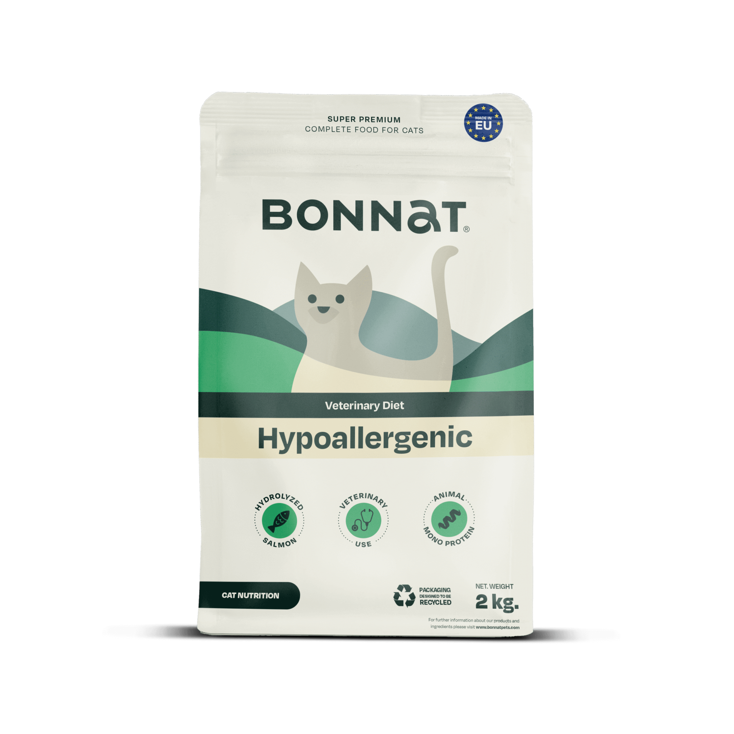 bonnat-gato-hypoallergenic-2-kg Bonnat Gato Hypoallergenic x 2 kg para gatos adultos con intolerancia alimentaria