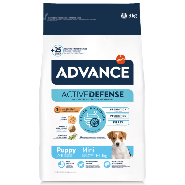 Advance Puppy Mini alimento con pollo para cachorros de razas pequeñas