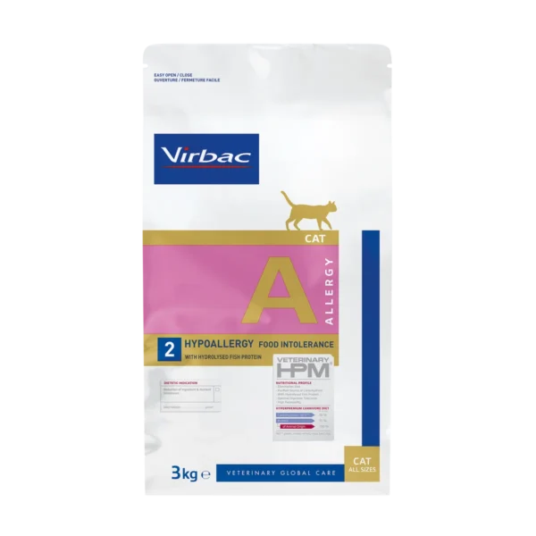 Virbac Hypoallergy Hydrolysed Gato x 3 kg con proteína hidrolizada de pescado