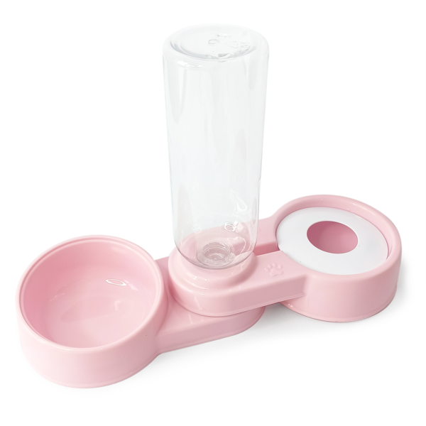 comedero doble con dispensador de agua